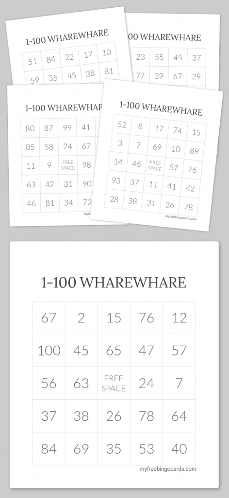 1-100 Wharewhare Bingo | Wharewhare 1-100 | Free Printable Bingo | Printable Bingo Cards 1 100