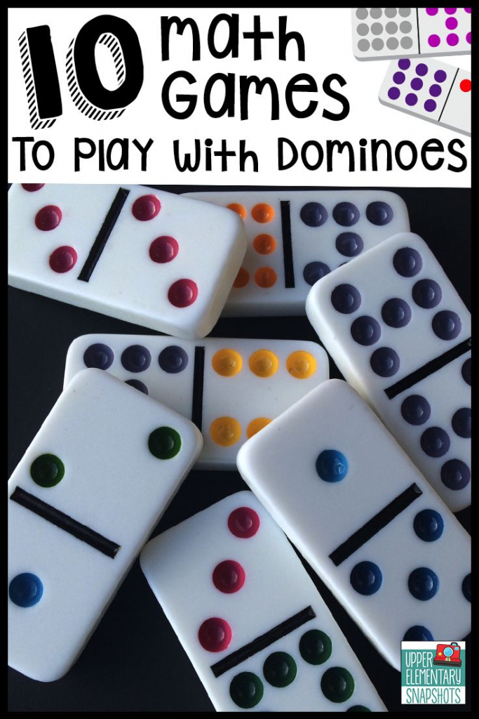 10 Math Games To Play With Dominoes | 5Th Grade | Math, Math Games | Printable Domino Cards For Math