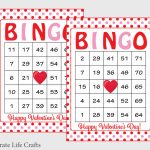 100 Valentines Bingo Cards Printable Valentine Bingo Cards | Etsy | Printable Valentine Bingo Cards With Numbers