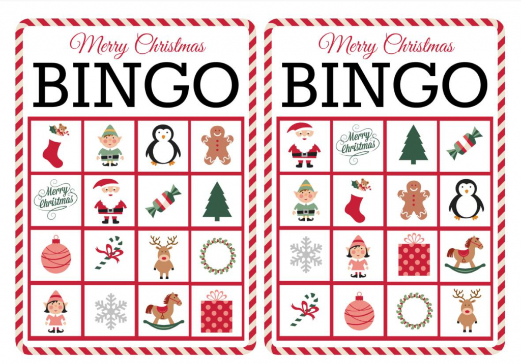 11 Free, Printable Christmas Bingo Games For The Family | Free Printable Bingo Cards For Large Groups