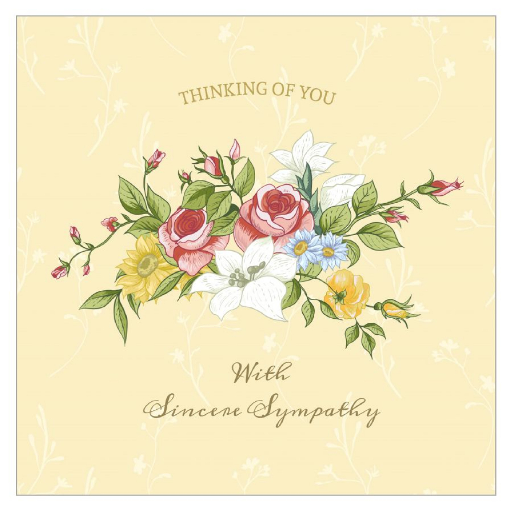 11 Free, Printable Condolence And Sympathy Cards | Free Printable Sympathy Cards