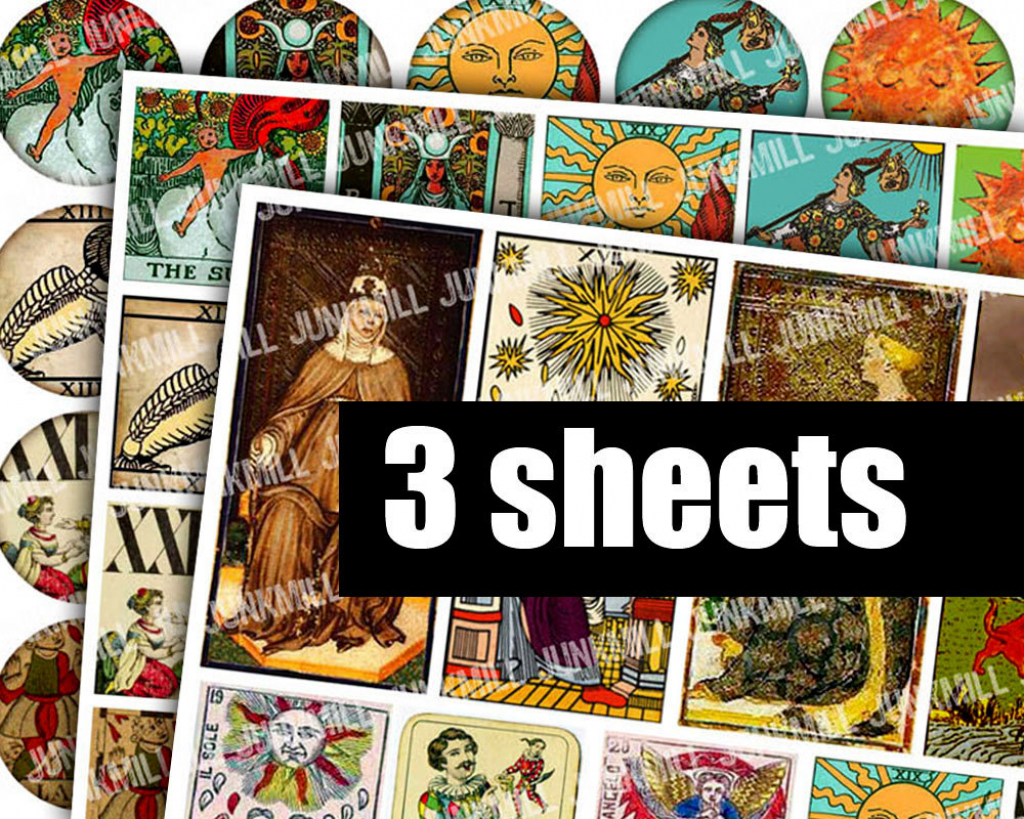 Printable Tarot Deck ~ The Witches #39 Circle Amino Printable Tarot