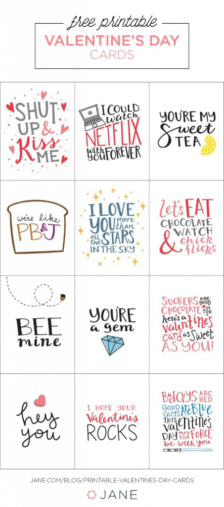 17 Free Printable Valentine Greeting Cards | Valentine&amp;#039;s Inspiration | Funny Printable Valentine Cards For Husband