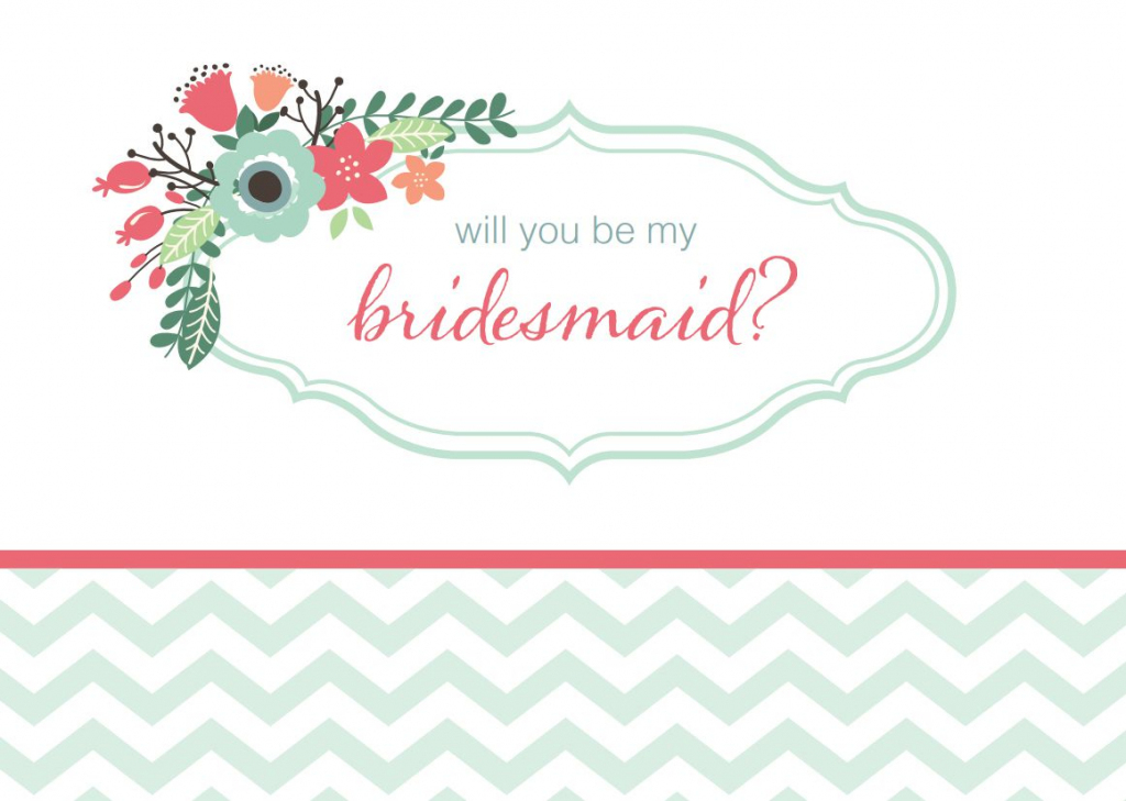 19 Free, Printable Will You Be My Bridesmaid? Cards | Printable Bridesmaid Proposal Cards