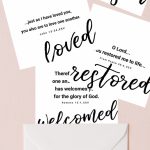 2019 You Are Loved | Set Of 8 Free Printable Bible Verse Cards | Free Printable Bible Verse Cards