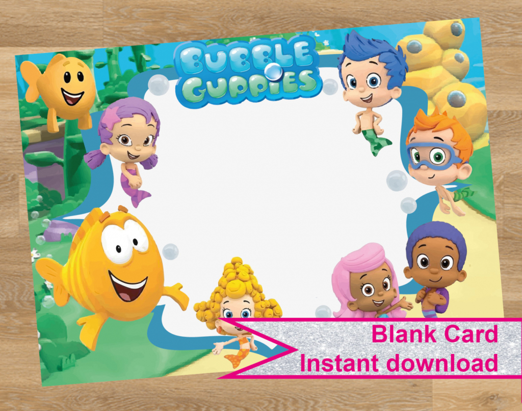25 Images Of Bubble Guppies Birthday Invitations Template | Netpei | Bubble Guppies Printable Birthday Cards