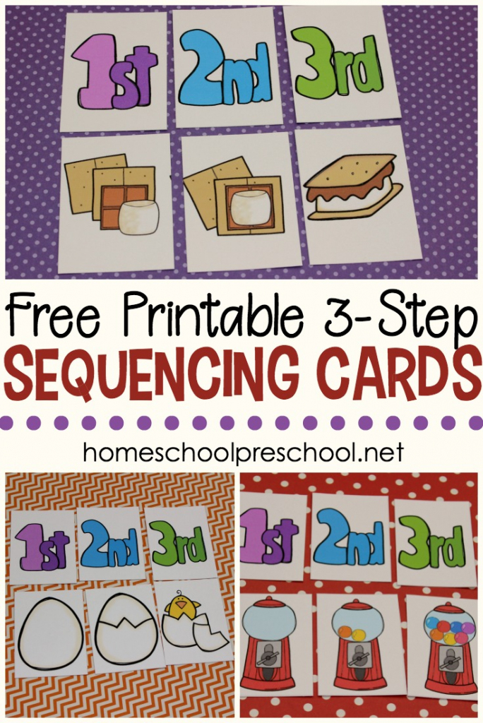 3 Step Sequencing Cards Free Printables For Preschoolers | Free Printable Sequencing Cards