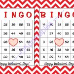 30 Happy Valentines Day Bingo Cards  Okprintables On Zibbet | Printable Bingo Cards 1 75
