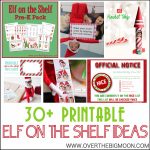 30+ Printable Elf On The Shelf Ideas   Over The Big Moon | Elf On The Shelf Printable Note Cards