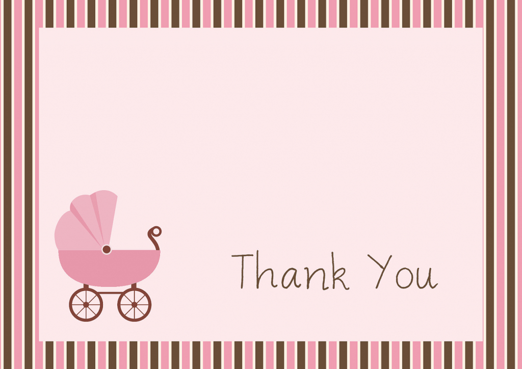 34 Printable Thank You Cards For All Purposes Kitty Baby How To Lose | Free Printable Baby Shower Thank You Cards