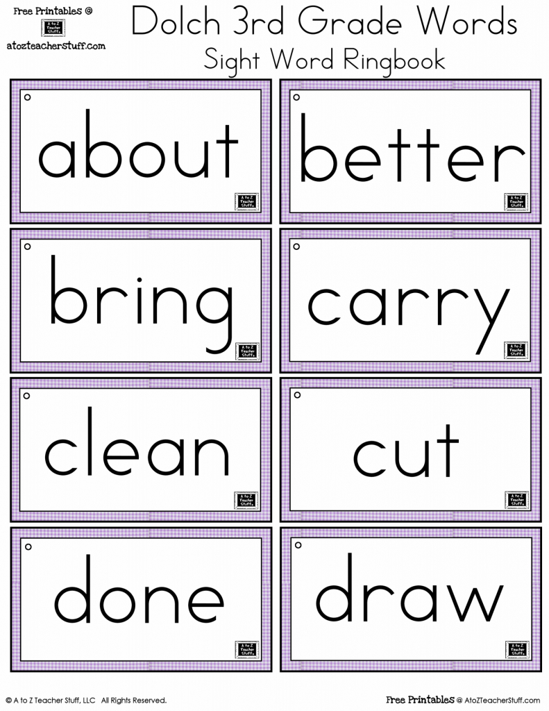 3Rd Grade Sight Words Flash Cards - Kleo.bergdorfbib.co | Sight Words Flash Cards Printable