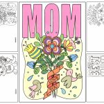 4 Free Printable Mother's Day Ecards To Color   Thanksgiving | Free Printable Cards To Color