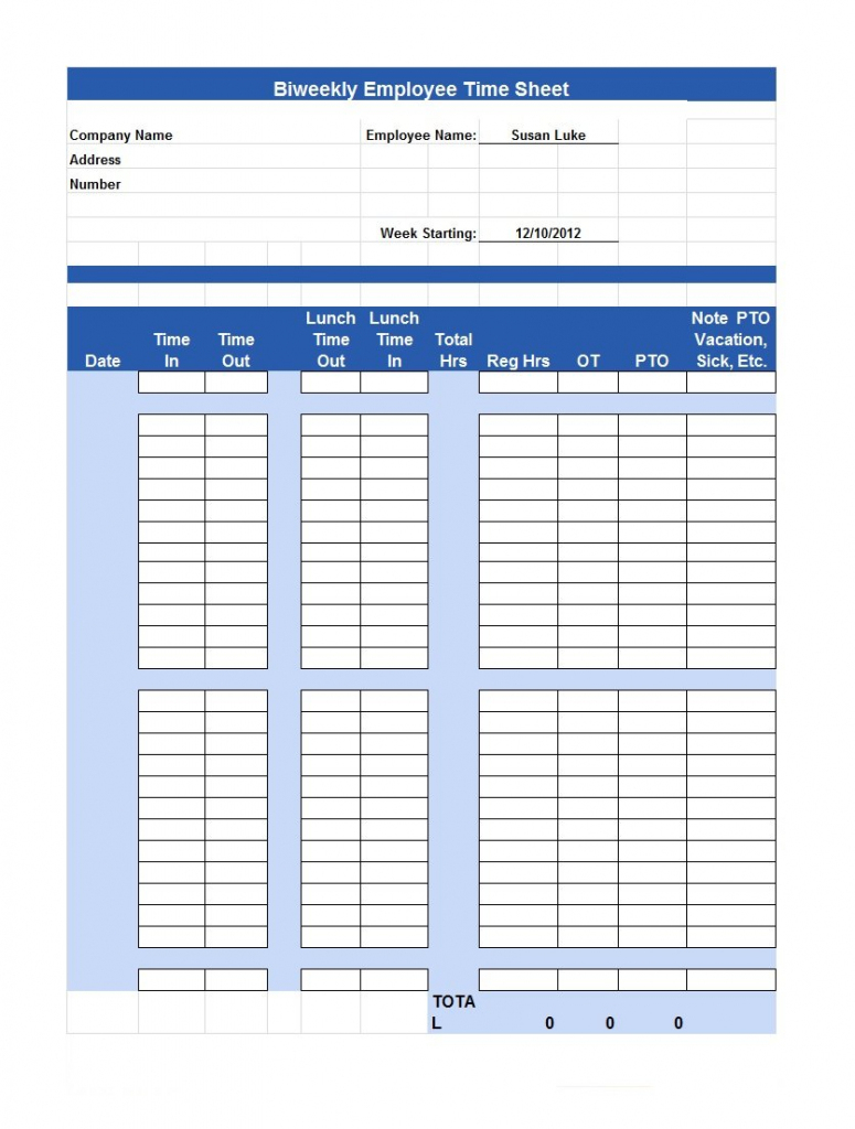 40 Free Timesheet / Time Card Templates ᐅ Template Lab | Free Printable Time Cards