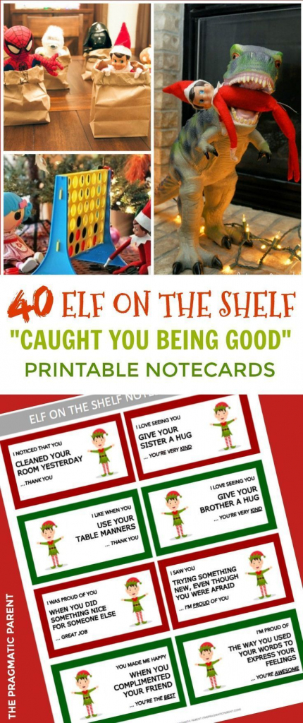 40 Printable Elf On The Shelf Notes For Kids | Christmas Fun! | Elf | Elf On The Shelf Printable Note Cards