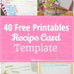 40 Recipe Card Template And Free Printables – Tip Junkie | Free Printable Recipe Cards