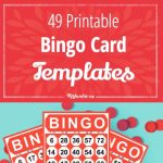 49 Printable Bingo Card Templates – Tip Junkie | Fraction Bingo Cards Printable Free