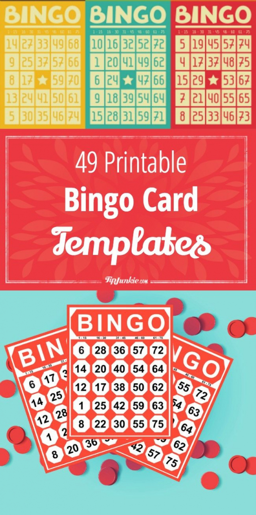 49 Printable Bingo Card Templates – Tip Junkie | Free Printable Number Bingo Cards 1 20