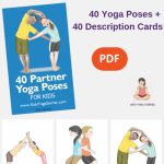 5 Easy Partner Yoga Poses For Kids (Printable Poster | Children's | Printable Yoga Cards For Kids