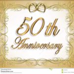 50Th Wedding Anniversary Card Stock Illustration   Illustration Of | Free Printable 50Th Anniversary Cards