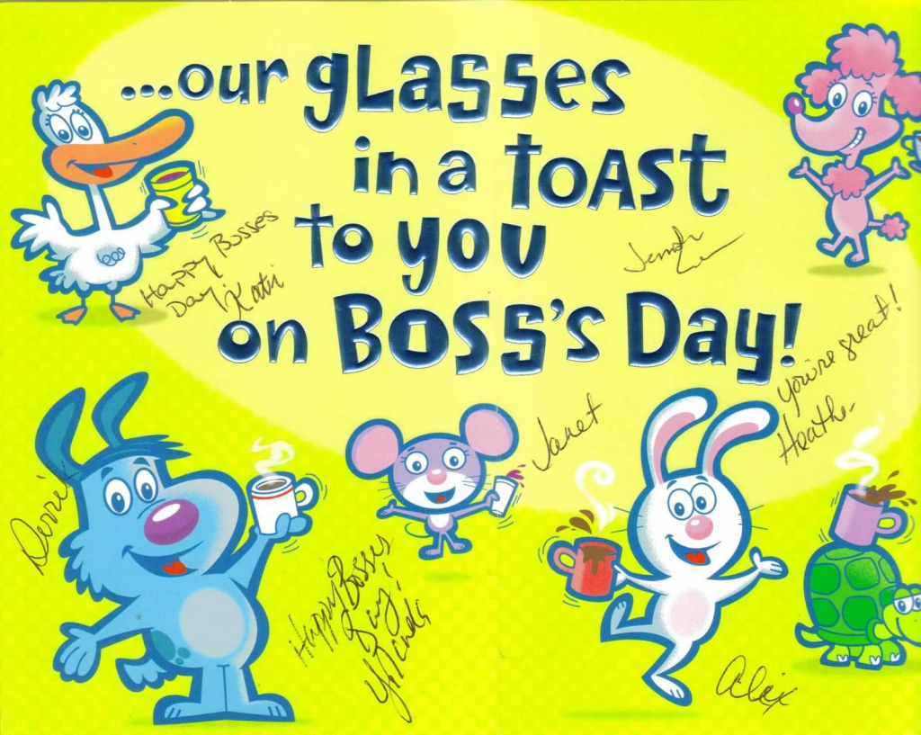 Boss Day Cards Free Printable Printable Cards