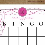 7 Best Images Of Printable Bridal Bingo Cards Free Pink Floral | Free Printable Bridal Shower Cards