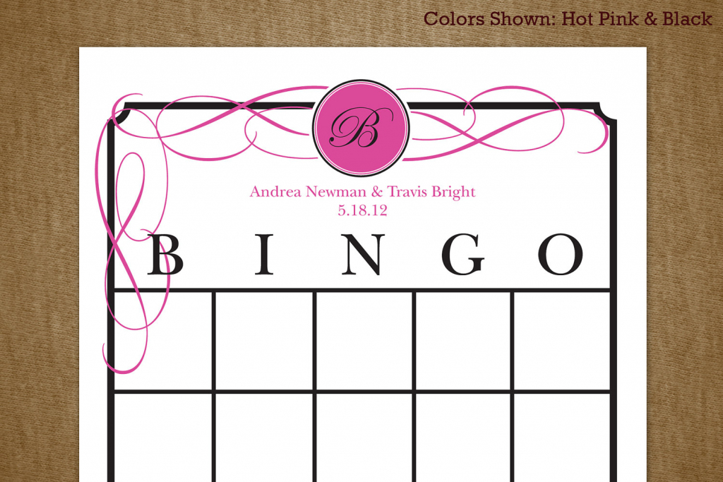 7 Best Images Of Printable Bridal Bingo Cards Free Pink Floral | Free Printable Bridal Shower Cards