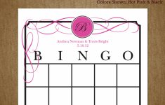 7 Best Images Of Printable Bridal Bingo Cards Free Pink Floral | Printable Blank Bridal Shower Bingo Cards