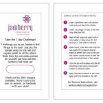 7 Day Challenge Card 50 Pack | Jams | 7 Day Challenge, Jamberry | Jamberry 7 Day Challenge Cards Printable