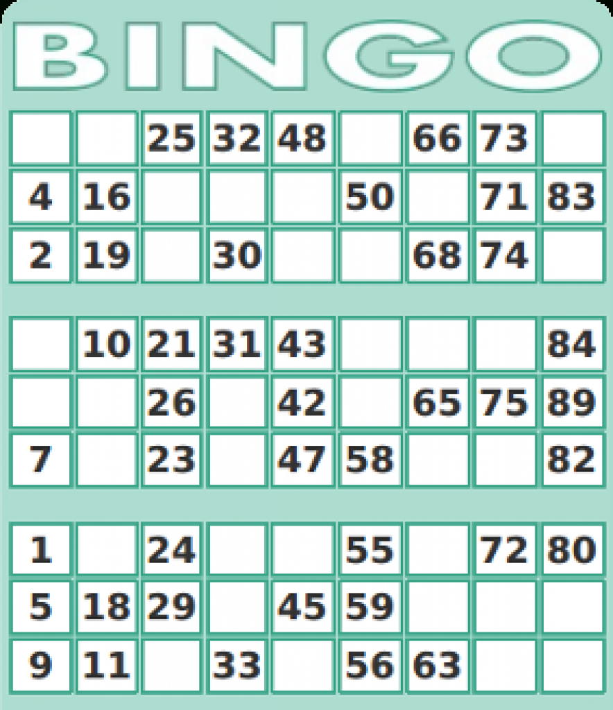 Printable Bingo Cards 1 75 Best FREE Printable