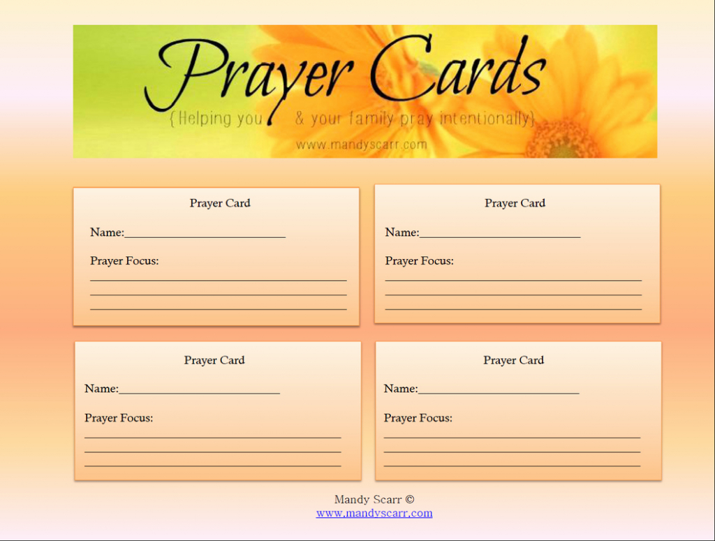 8 Best Of Free Printable Memorial Prayer Cards – Example Templates | Free Printable Prayer Cards