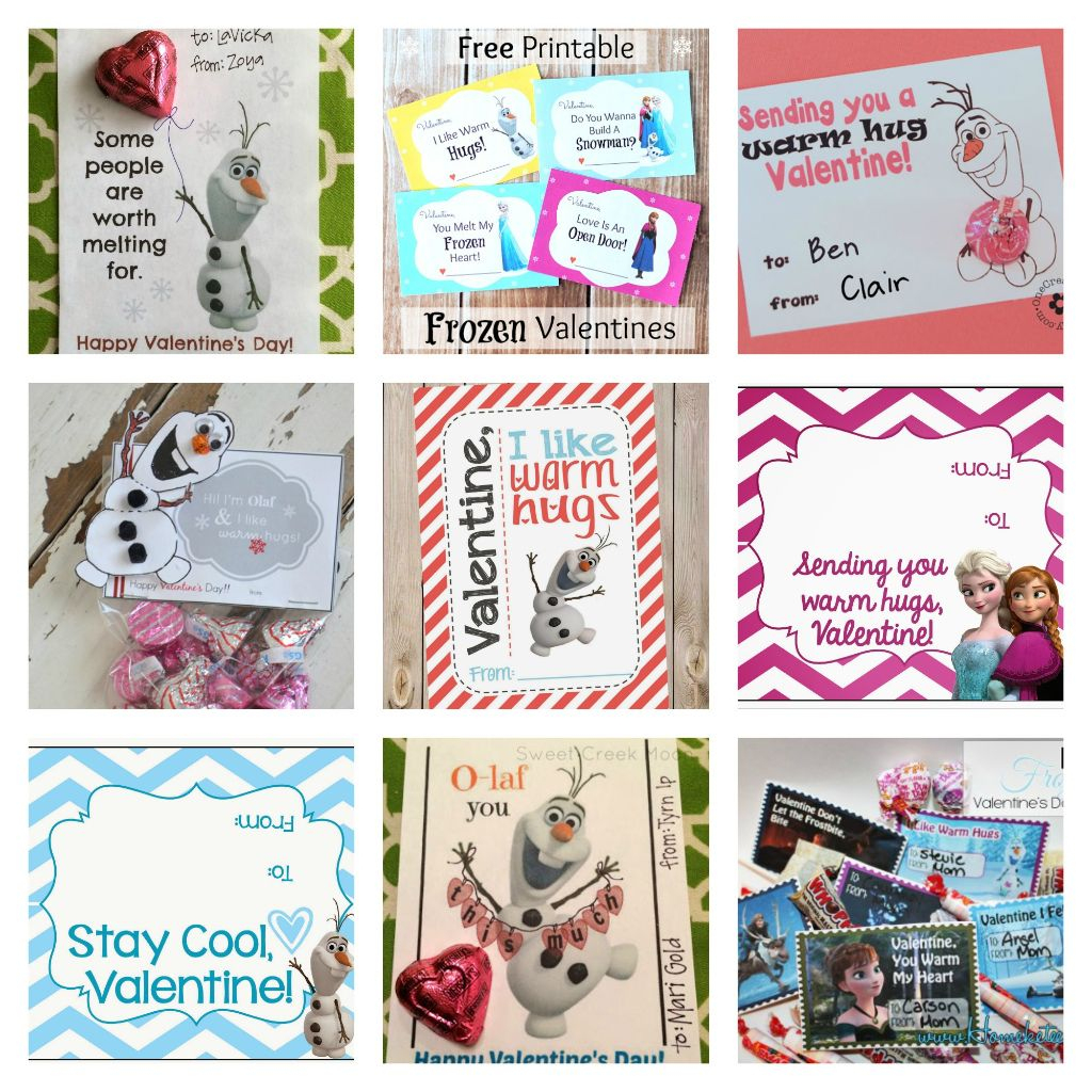 8 Free Frozen Valentines Day Printable Cards - Domestic Mommyhood | Frozen Valentine Cards Printable