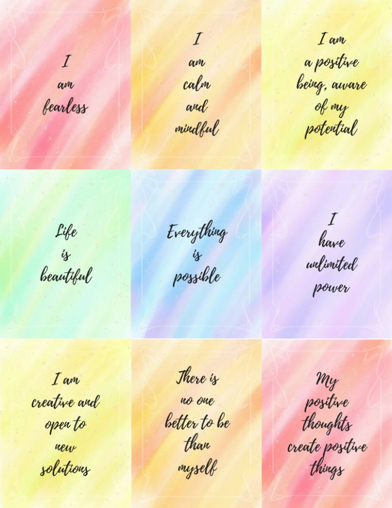 90 Positive Affirmation Cards With Bonus Surprise Hot Mess Free 