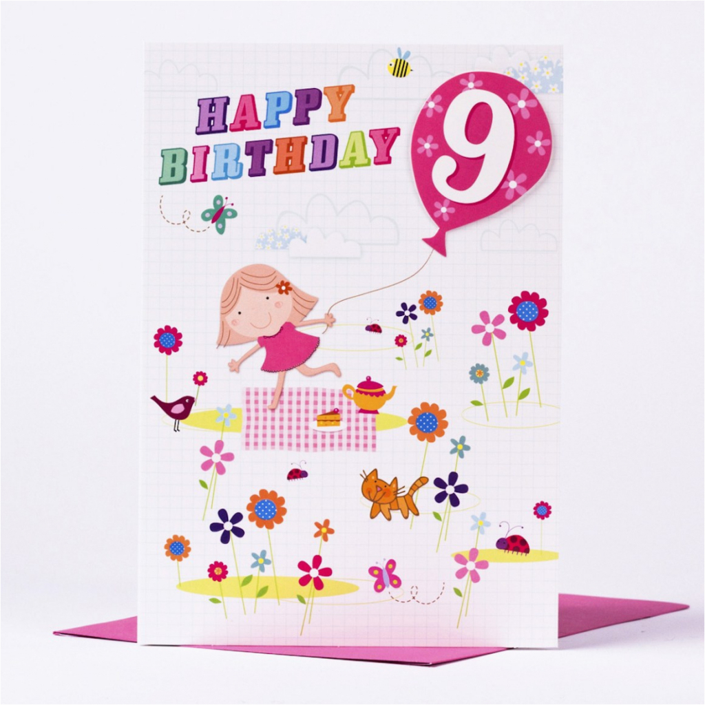 96+ Birthday Cards For 9 Year Old - 9Th Birthday Card 9 Year Old Age | 9Th Birthday Cards Printable