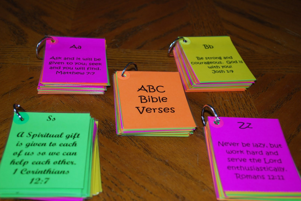 A Day In The Life Of This Mom: Abc Bible Verse Flash Cards | Bible Book Flash Cards Printable