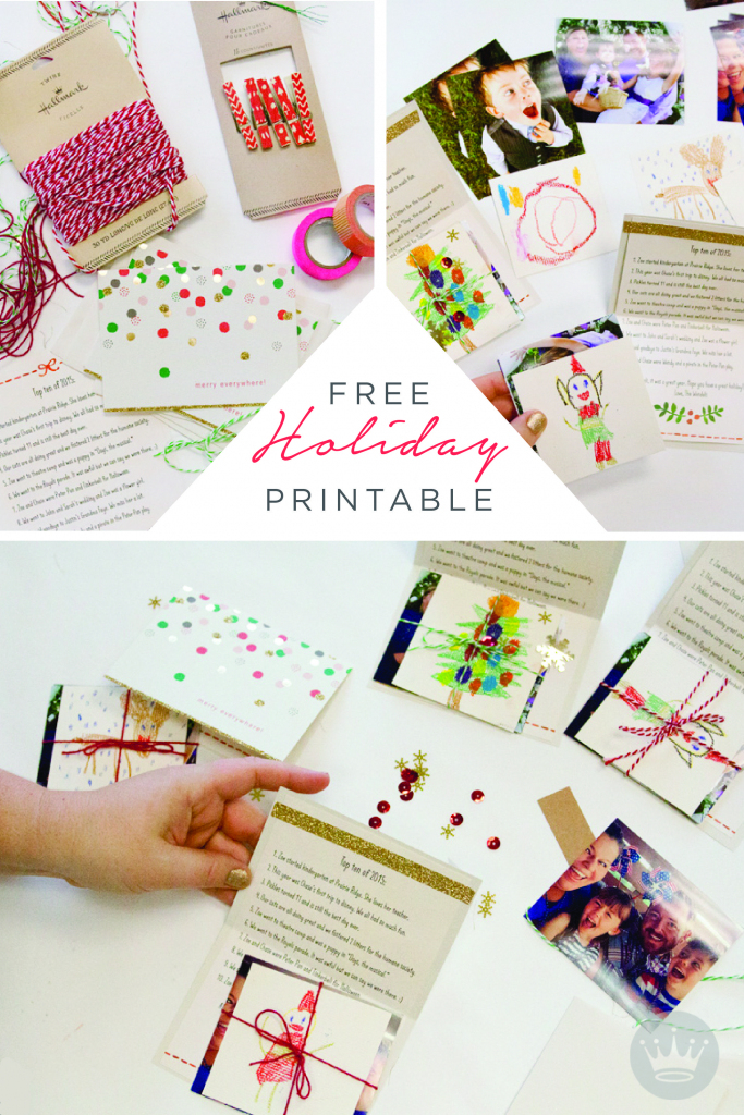 A Free Holiday Letter Printable To Dress Up Your Card-Sending | Home | Make A Holiday Card For Free Printable