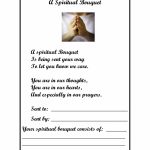 A Spiritual Bouquet | Religous Ed | Catholic Schools Week, Catholic | Printable Spiritual Bouquet Cards