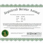 Ada Service Dog Certification   Webmastergenel | Printable Ada Service Dog Card