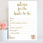 Advice For Bride To Be Bridal Shower Advice Cards Printable | Etsy | Free Printable Bridal Shower Advice Cards