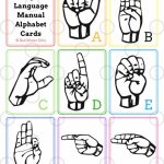 Asl Manual Alphabet Printable Flashcards | Bad Mister Kitty | Sign Language Alphabet Printable Flash Cards