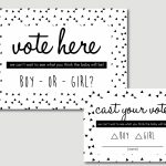 Baby Shower Decorations Gender Reveal Voting Cards Printable | Etsy | Printable Card Games Pdf