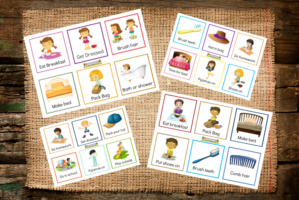 Back To School Routines - Free Printable Cards To Make It Easier | Free Printable Picture Cards