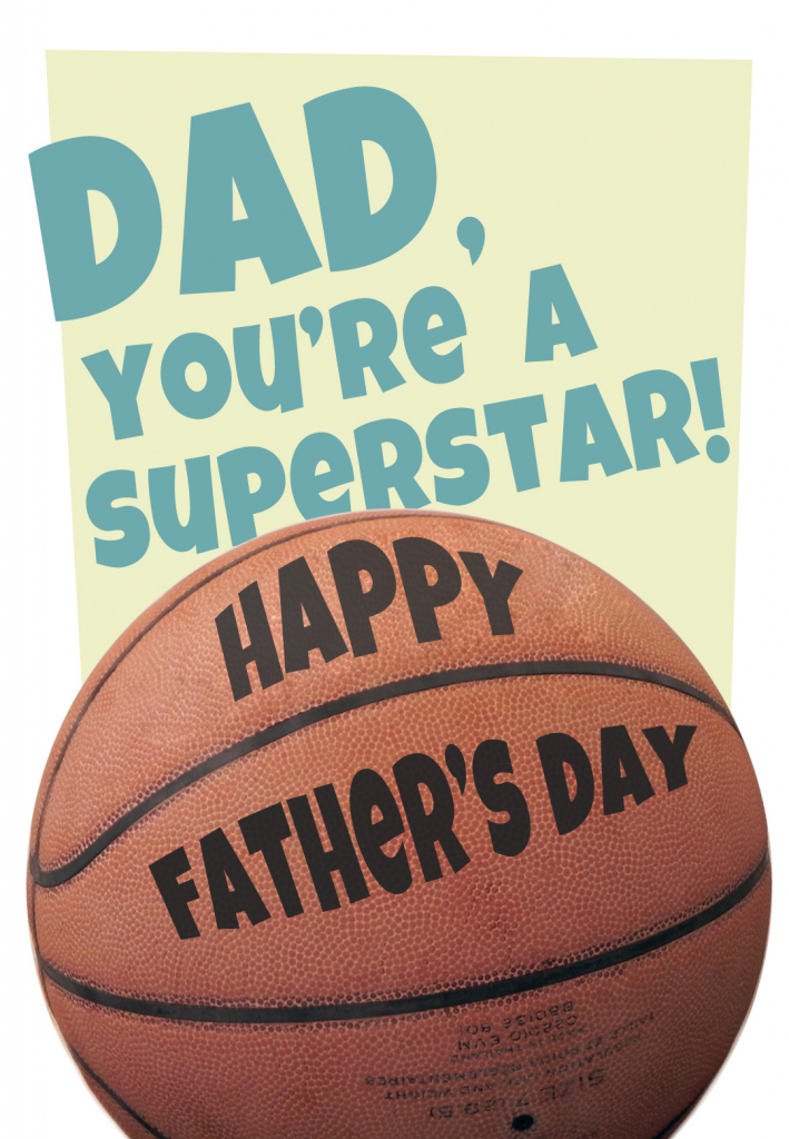Basketball - Father&amp;#039;s Day Card (Free) | Greetings Island | Free Printable Basketball Cards