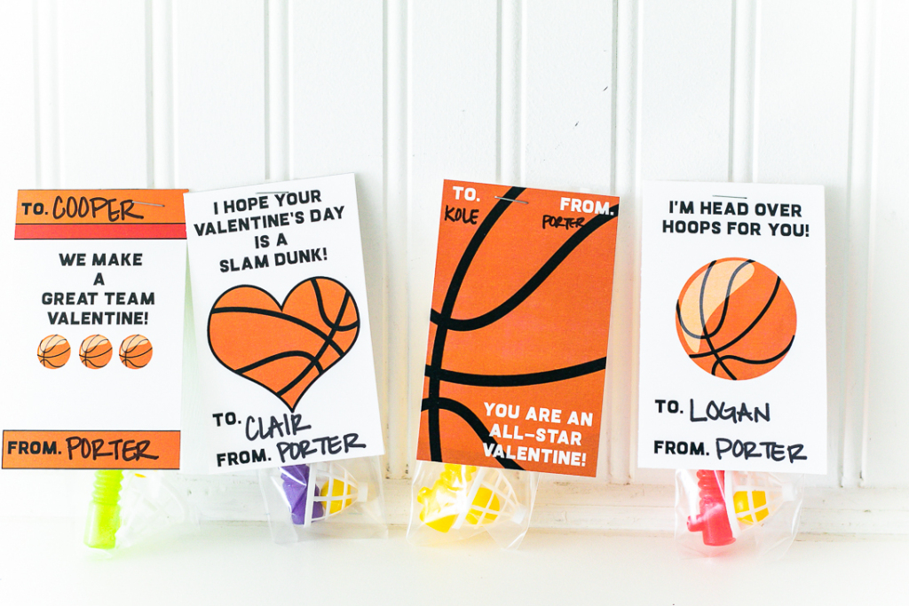 Basketball Valentine Card Free Printable | Free Printable Basketball Cards