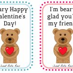Beary Happy Valentine's Day  Free Printable | Valentine's Day | Happy Valentines Day Cards Printable