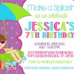 Best Pool Party Invitation Ideas | Invitations Card | 7Th Birthday Invitation Card Printable