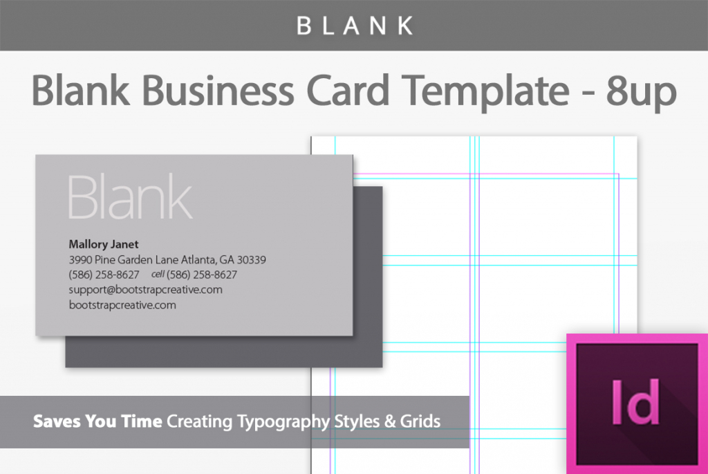 Blank Business Card Indesign Template | Free Printable Blank Business Cards
