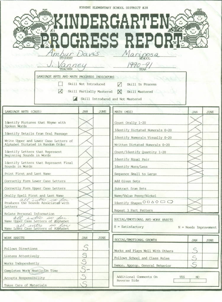 Blank Report Card Templates With High School Template Plus Student | Printable Preschool Report Card Template