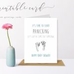 Blue & Grey Printable Baby Shower Panic Cards Pregnancy Mum To | Etsy | Printable Baby Shower Cards