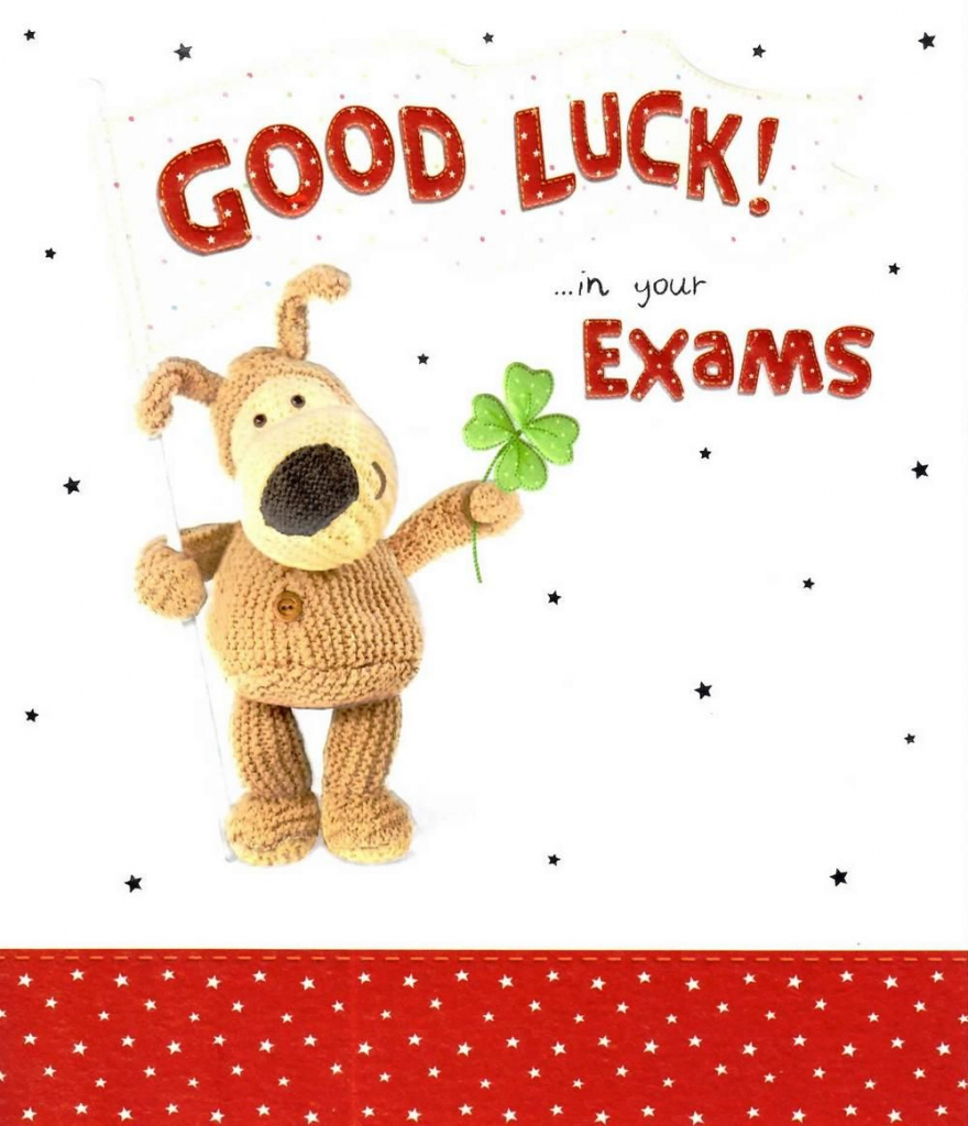 Boofle Good Luck In Your Exams Greeting Card | All The Best Cards | Printable Good Luck Cards For Exams