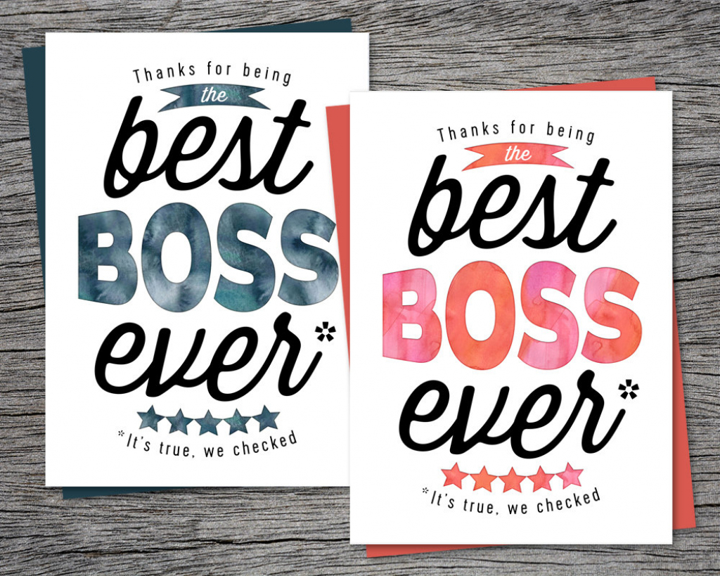 Boss' Day 2024 Card Templates Free Printable Alexi Madelaine